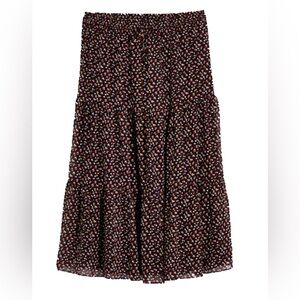 Madewell Georgette Tiered Maxi Skirt in Adorable Ditsy XS NWOT